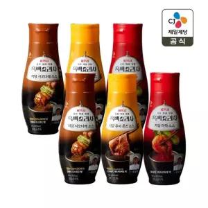CJ제일제당 저당 시오다래소스 255g x2개+유자폰즈소스 255g x2개+마라소스 260g x2개