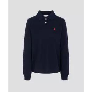 매장정품 빈폴 BEANPOLE LADIES 피케 긴소매 폴로 티셔츠 네이비 (BF6241C91R) BF6241C91R 722152