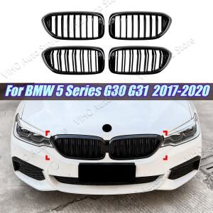 BMW 호환 5 시리즈 G30 G31 525i 530i 2017-2020 차량용 LED 라이트 자동차 범퍼 레이싱 그릴 액세서리 프