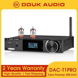 Douk Audio HiFi 튜브 프리앰프 블루투스 5.0 리시버 S/PDIF USB DAC 오디오 어댑터  OLED 디스플레이 포함