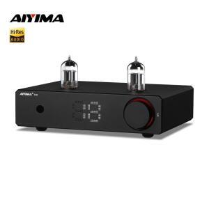 AIYIMA T20 관 프리앰프 ECC83 완전 밸런스드 RCA XLR  HiFi 스테레오 DAC AMP 12V 트리거