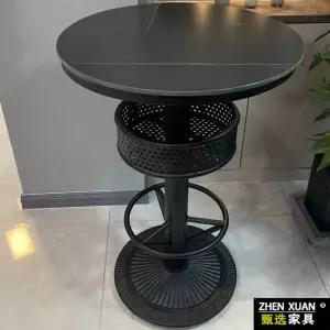 바텐더의자 업소용 빠텐 철제 의자 높은 바 체어 회전