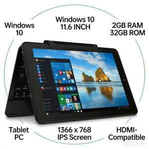 11.6인치 2GB RAM 32GB ROM RCA9213 윈도우 10 듀얼 카메라 태블릿 PC 쿼드 코어 WIFI 1366 x 768 IPS 스크