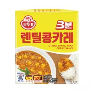무아점빵 커리라이스 간편카레 간편요리 오뚜기 즉석 3분 렌틸콩 카레 200g 12개