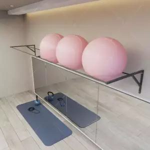 벽걸이 짐볼 선반 벽걸이짐볼 상품 길이350CM 직경55CM요가볼5개입가능 거치대 짐볼보관대 블랙 요가볼 170CM 350CM 길이 1 블랙 요가볼만 보관 가능