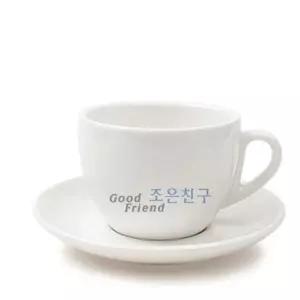 도자기 커피잔 화이트 2호 머그 머그컵 음료 커피 손잡이 디자인 티컵 라떼