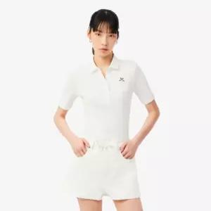 백화점 라코스테 여성 26 포인텔 리본 크록 폴로 셔츠 DF529656G70V