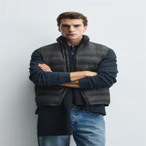 ZARA 경량 워터 프루프 패딩 베스트 - 블랙 4302/206/800
