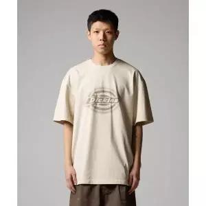 매장정품 DICKIES 디키즈 가먼트 다이드 모노 로고 티셔츠 Khaki DIKU251LRTS001KK0 1742147