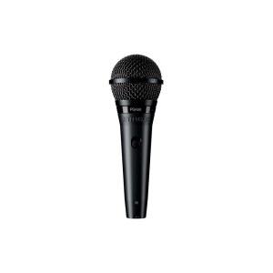 슈어 PGA58 다이내믹 마이크 - 카디오이드 픽업 패턴이 있는 보컬용 핸드헬드 개별 온/오프 스위치 스탠드 어댑터 지퍼 파우치 케이블 없음(PGA58-LC)
