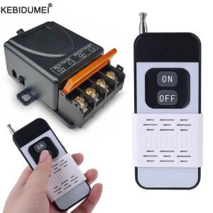 433Mhz 범용 무선 원격 제어 스위치 30A DC 12V-75V 높은 전력 1000 미터 릴레이 수신기 펌프 오토바이 DIY