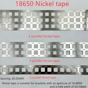 18650 배터리 팩용 니켈 스트립 2P 3P 4P5P 6P 7P 스폿 용접 벨트 1 계량기 0.15x20.25mm