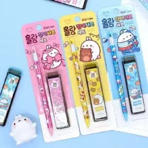 몰랑 깎이샤프 심 세트 학용품세트 문구세트 24개입