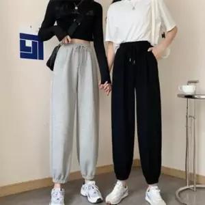 밴딩 츄리닝바지 팬츠 배기팬츠 8부 트레이닝복 조거 코튼 여성바지