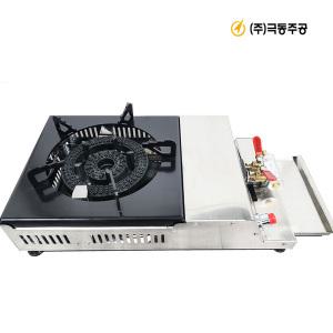 극동주공 고화력 LPG 가스렌지 쌍형 저압용 준저압용 업소용 도시가스 LNG
