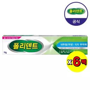 폴리덴트 의치부착재(무향)70gx6개