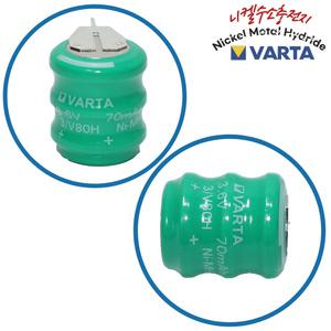 바르타 3/V80H (1:1) 3.6V 70mAh Ni-MH 메모리백업