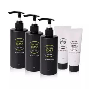네이처로사 올인원 포맨 스킨 로션 남성화장품 대용량 300ml 3개+휴대용 50ml 2개