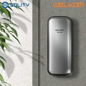 [무료시공] 솔리티 웰콤 넘버원(WSR-05N) 비밀번호전용(카드키기능無) 0초바로잠금 강력한내구성 현관번호키 현관문 디지털도어락 도어록 내부이중잠금 허수기능 고온감지 스마트라이팅 전기충격무력화