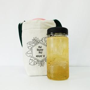 [오피스스쿨] 국내산 에코 텀블러백 1인세트 (단품) / + 물병 350ml 5중택1 보온냉백 나들이 텀블러가방 물병가방