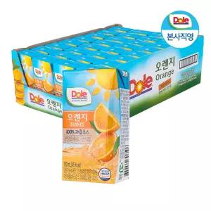 Dole 돌 120ml 프리미엄 오렌지 주스 32팩 과즙주스