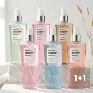 (총2개)리코셀 데일리 퍼퓸 미스트 250ml (화이트머스크/그린티/로즈/자몽/피치/우디 택1) 살냄새 향수 / (정식수입) 도랄 바디미스트 236ml 27종 2개