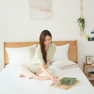 몽스홈 국내생산 쿨링 듀라론 여름 냉감패드 고정밴드 패밀리 침대패드
