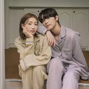 [하프클럽/파란]파란언더웨어 파르마 스트라이프 파자마 홈웨어 커플잠옷세트