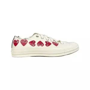 꼼데가르송 P1K117 2 멀티하트 로우 스니커즈 아이보리 Comme des Garcons