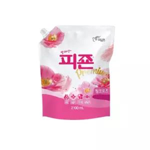 피죤 섬유유연제 리필 2.1L 핑크로즈 2100ml