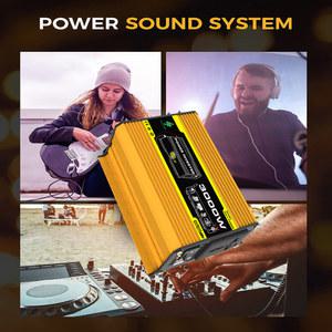 듀얼 USB 차량용 전압 변압기, RV 캐러밴용 스마트 인버터 내장 퓨즈, DC 12V-AC 110 V, 220V, 3000W