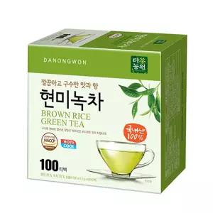 다농원 현미 녹차 100T/티백 차 침출 휴게실 후식 티타임 사무실 다과 손님 대접 접대 탕비실 식후 음료