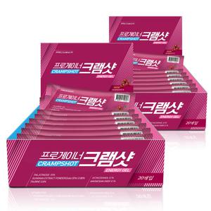 프로게이너 크램샷 체리맛 2박스(40포)파워젤 근육 긴장 쥐 완화 라이딩 러닝 마라톤 등산 에너지젤