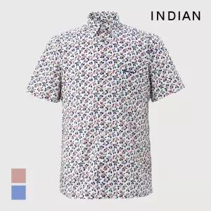 [INDIAN] 플로럴 프린트 반팔셔츠_MITNSYM3501