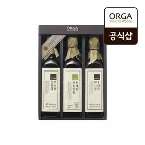 [풀무원][올가] ORGA 우리콩 간장 선물세트(420mlx3개입)