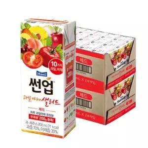 [매일] 썬업 과일야채샐러드 레드 200ml 48팩