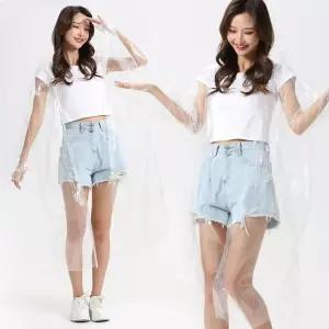 고품질 일회용 우비 우의 레인코트 성인용 투명 등산 캠핑 1회용비옷 (WFJESB2)