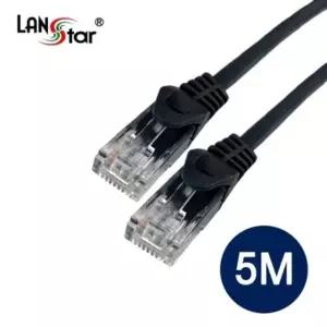UTP케이블 CAT.5E DIRECT 5M 검정 랜선 렌선 (W55B6CC)