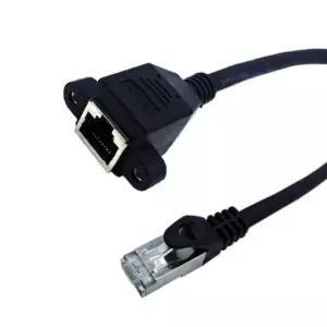 랜연장 판넬형 케이블 CAT.7 S-FTP M-F 1M 랜선연장 렌선연장 (W55B71A)