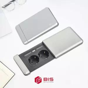 비아이에스 BIS-202 슬라이딩 2구 빌트인 콘센트