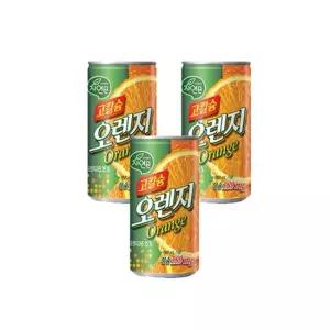 아트박스 마전동상회 웅진 자연은 고칼슘 오렌지 쥬스 180ml 캔 음료 30개