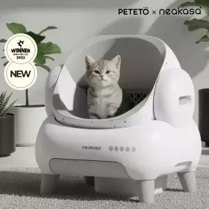 신상 코오롱 페테토 Neakasa 오픈형 고양이 자동화장실 M1 Plus 화이트