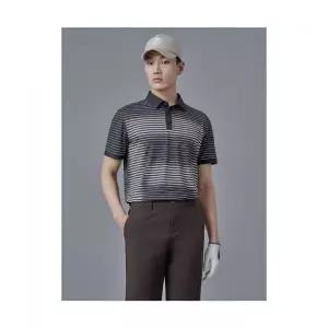 빈폴 BEANPOLE GOLF 남성 모노그램 패턴 반팔 티셔츠 - 블랙 BJ5542B155 227999