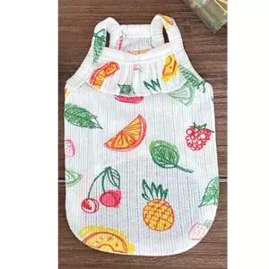 오너클랜 강아지 후르츠 시원한 나시티 2XL 1P 바캉스 티셔츠 반려견바캉스룩 반려견휴가