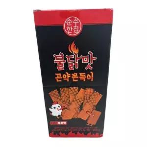 순수한집 불닭맛곤약 쫀드기 25g x 20개 +시즈닝 8g  1세트