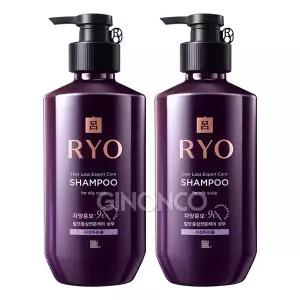 려 자양윤모 9ex 탈모증상전문케어 샴푸 지성두피용 400ml 2개 두피 모발 강화 피지 탄력
