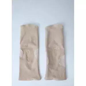 SKIN SERIES 여성 자수 장식 양모 양말 KITTY SOCKS Ecru Viscose, Seacell Blend Stretch TP872
