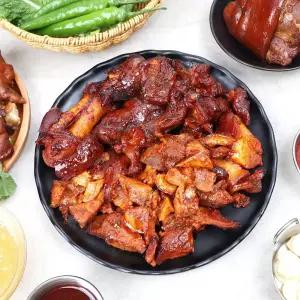 쫀득! 야들~ 100% 순살 흑마늘 매콤 무뼈 / 미니 족발 300g