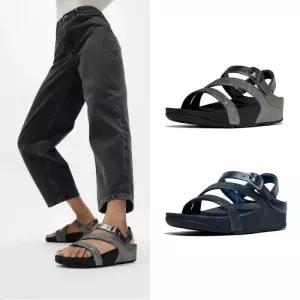 [FITFLOP][삼성물산공식] 여성 스키니 II 글리터 더스트 Z스트랩 샌들 2종택1