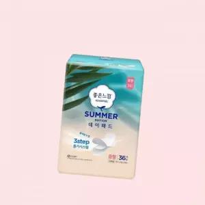 좋은느낌 시즌 여름 썸머 데이패드 생리대 중형 36매 X 1팩 쿨한느낌 4616100